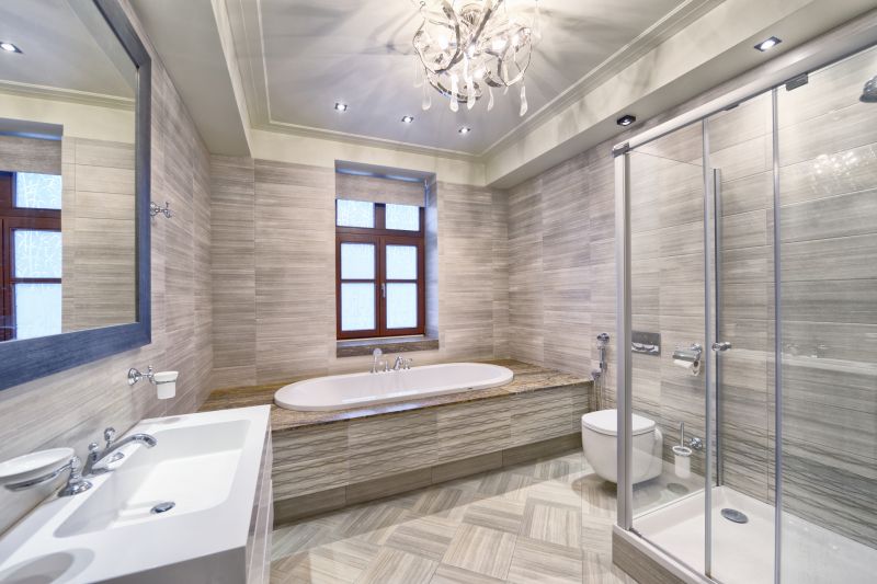 Luxurious Tub with Fixtures